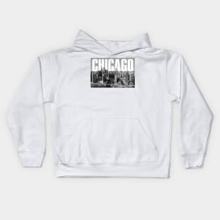 Chicago Cityscape Kids Hoodie